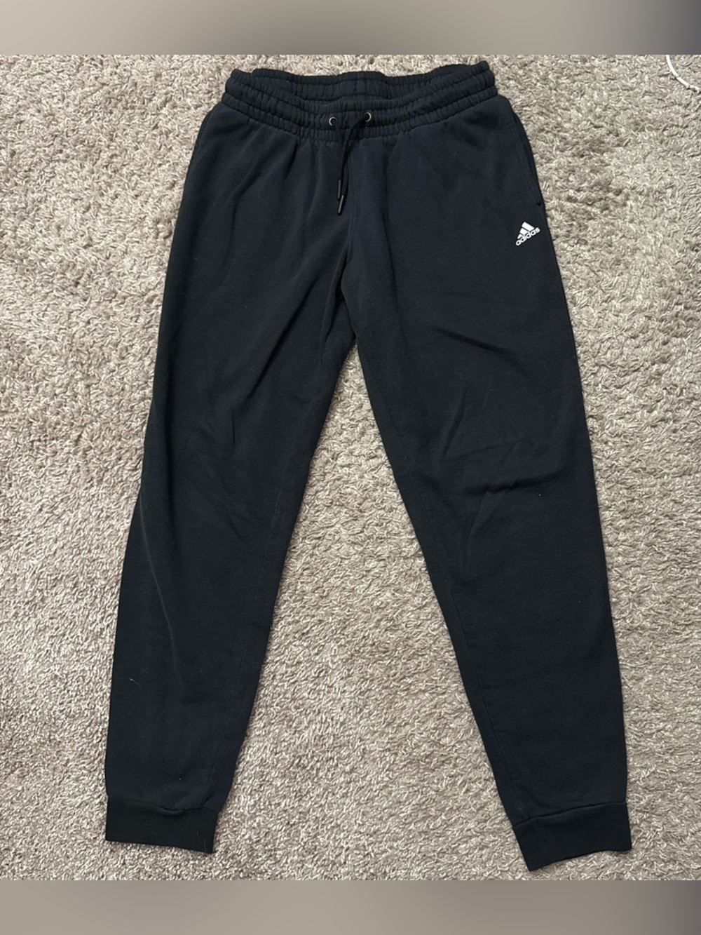 adidas Black woman’s Jogger Sweatpants with Small Logo